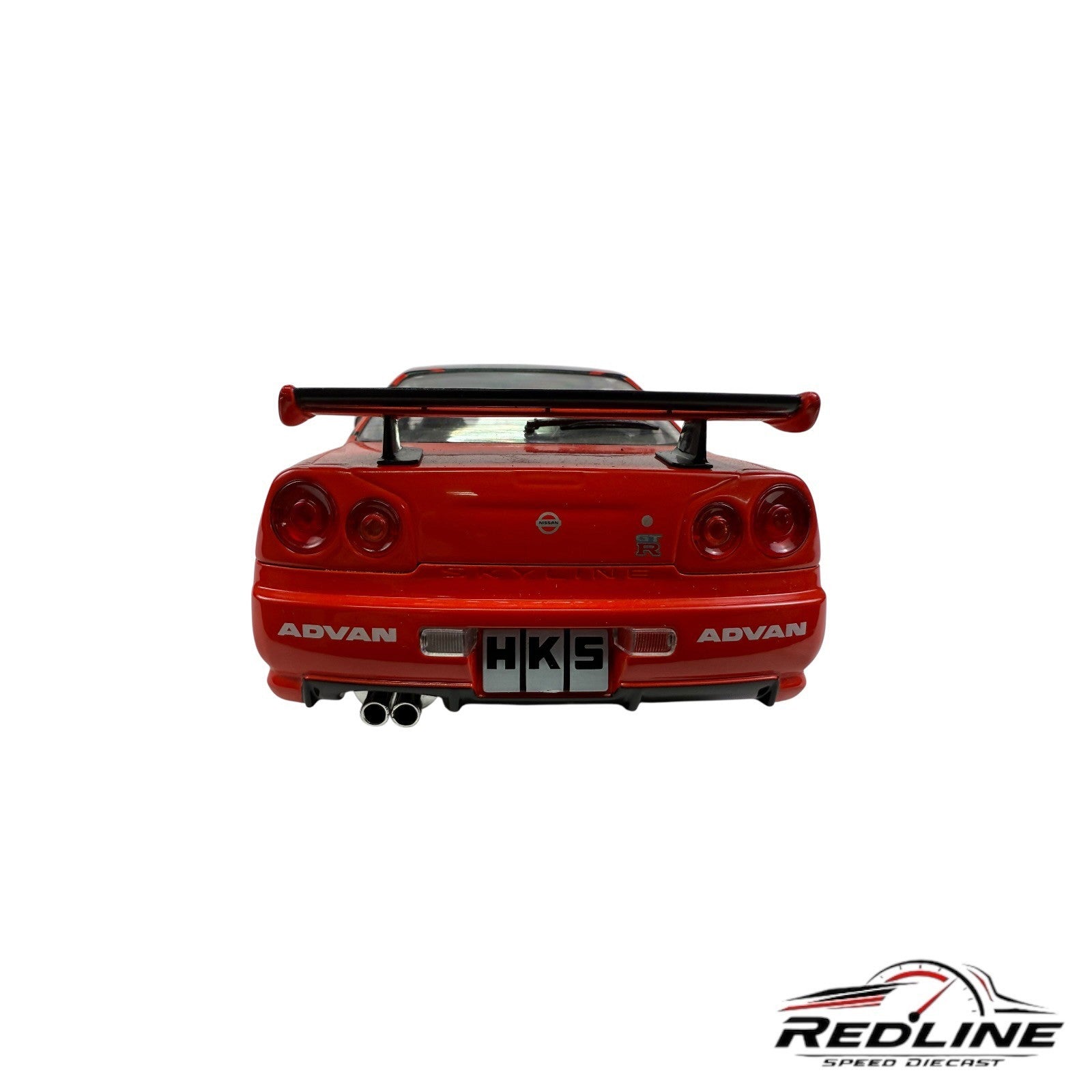 🎌Solido Nissan Skyline GT-R R34 Advan Livery CUSTOM WHEEL SWAP 1:18 L3🎌