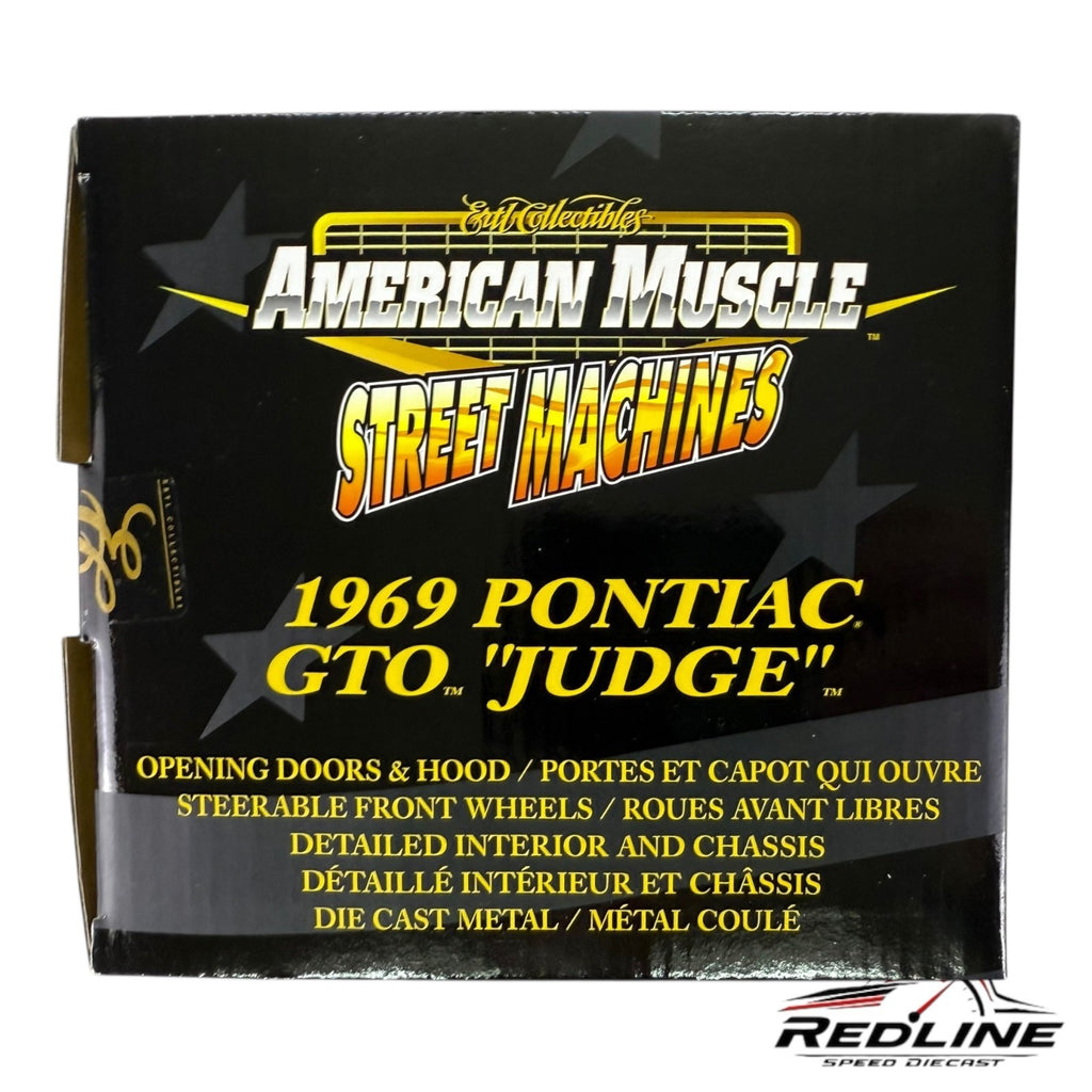 🇺🇸Ertl American Muscle Street Machines 1969 Pontiac GTO Judge Silver 1:18 LN