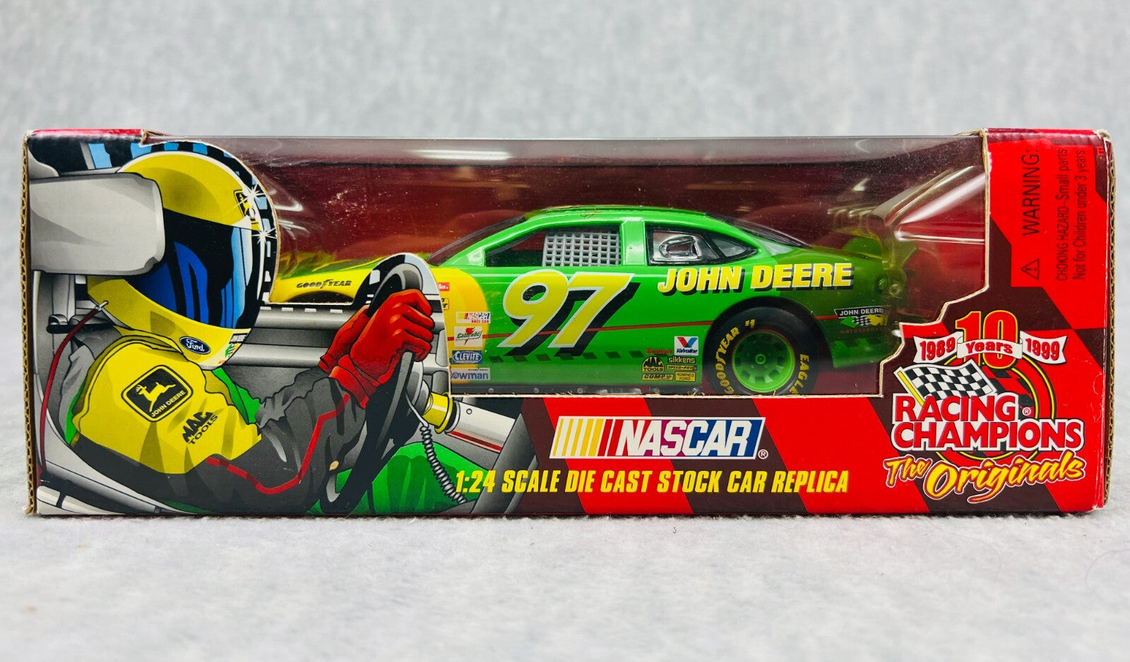 🏁NASCAR Racing Champions 1999 John Deere 1:24 Die Cast Replica Ford Taurus🏁