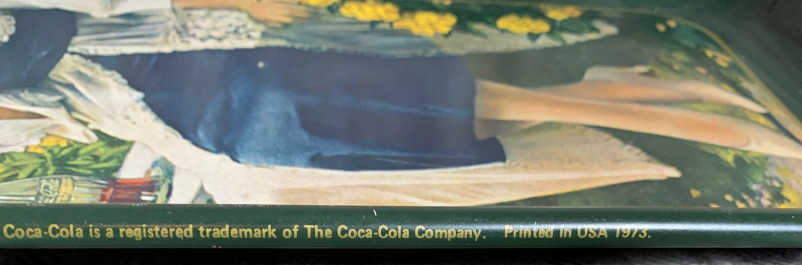 Coca-Cola Serving Tray Gibson Girl Drink tray Coke 8.5" X 19" 1921 REPRODUCTION