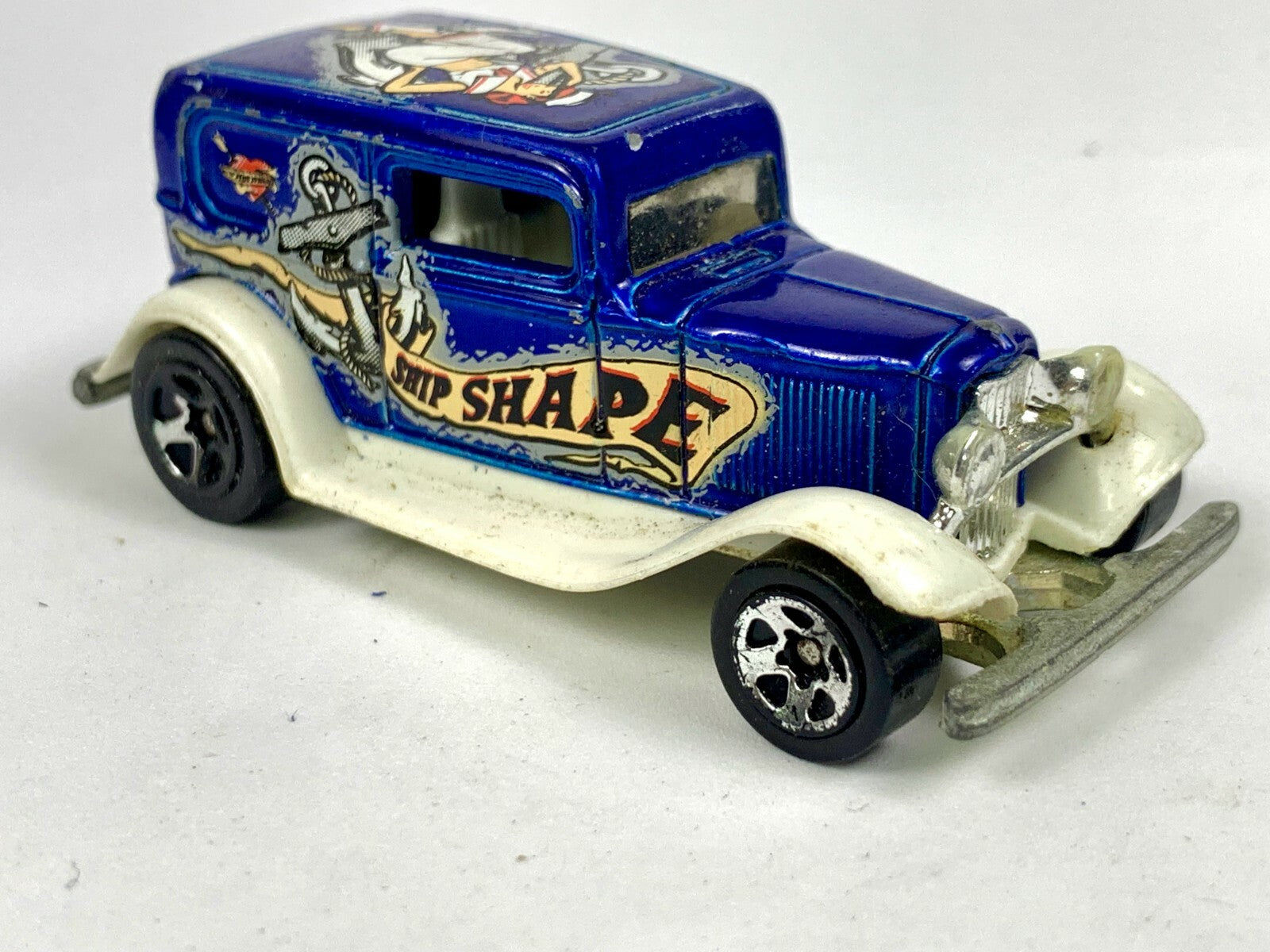 🔥🔥RARE 1934 FORD SHIP SHAPE TAT RODS aka SAILOR JOE BLUE HOT WHEELS  LOOSE🔥🔥