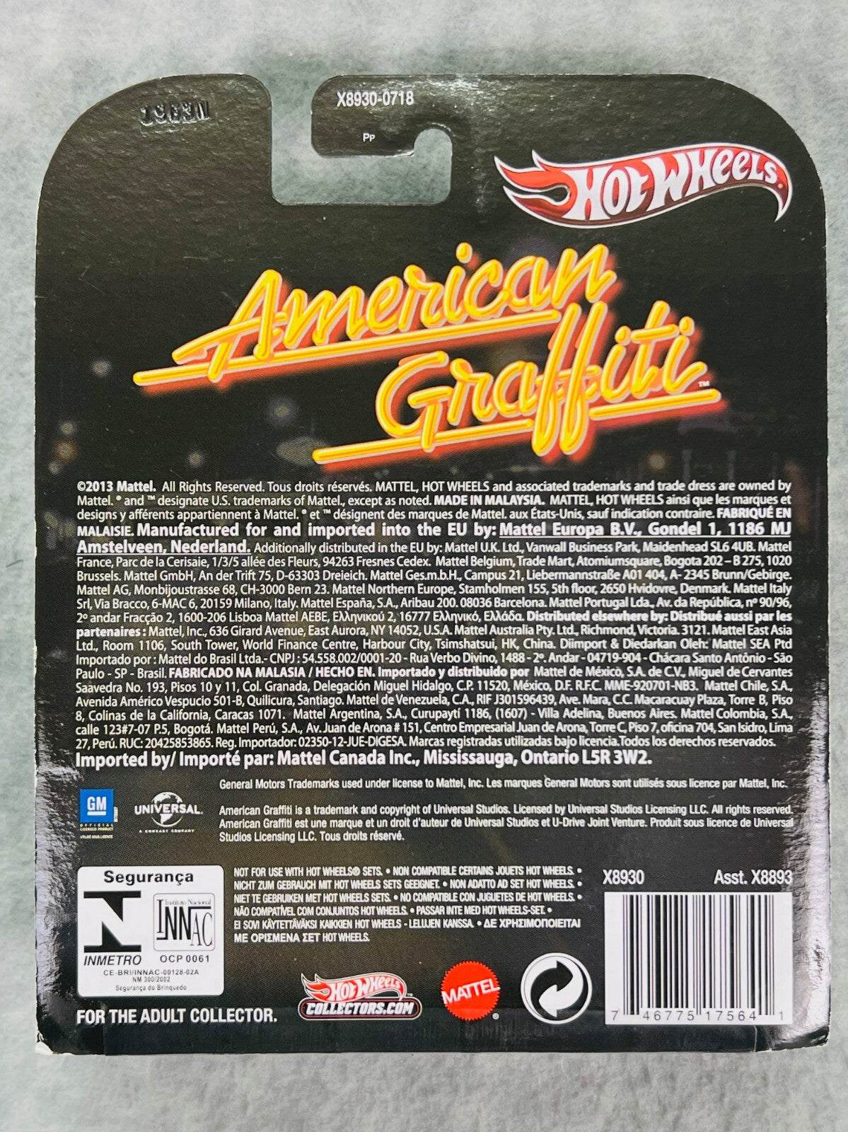 🔥Hot Wheels Retro Entertainment American Graffiti '58 Impala LOWRIDER H26🔥