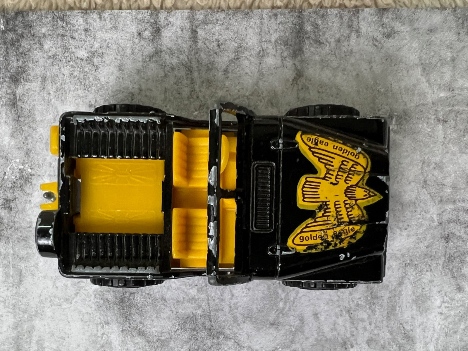 🔥🔥🔥Majorette #290 4x4 Jeep Golden Eagle Hood Black C3🔥🔥🔥