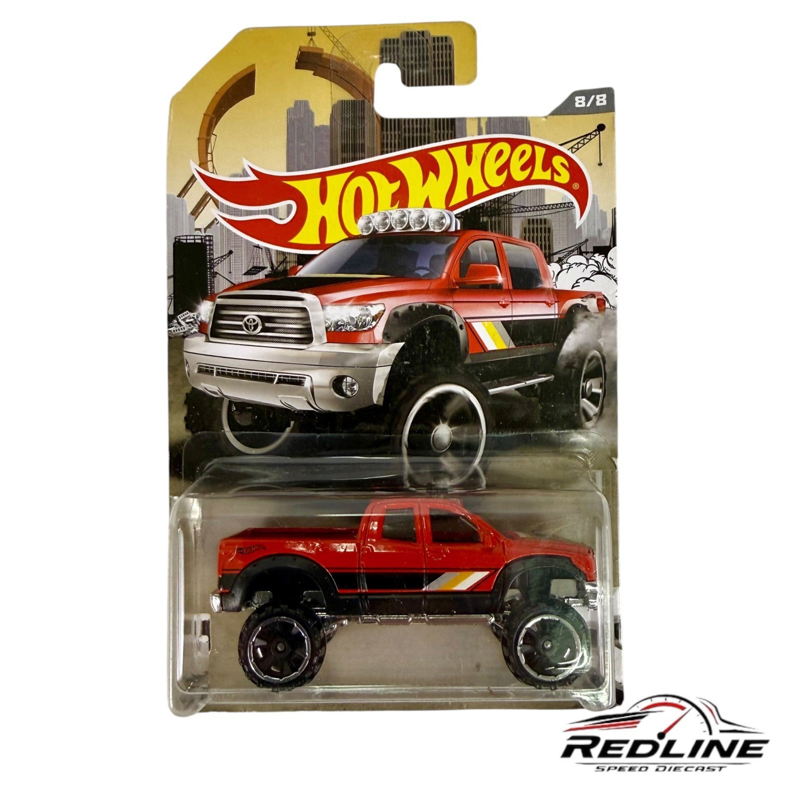 🎌🎌Hot Wheels '10 Toyota Tundra Red 2016 Rad Trucks #8/8 H6🎌🎌