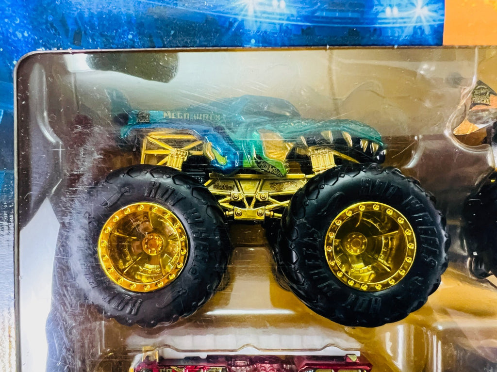 🔥Hot Wheels Monster Trucks 50 Bigfoot Trophy Champions Rare Exclusive GOLD Set