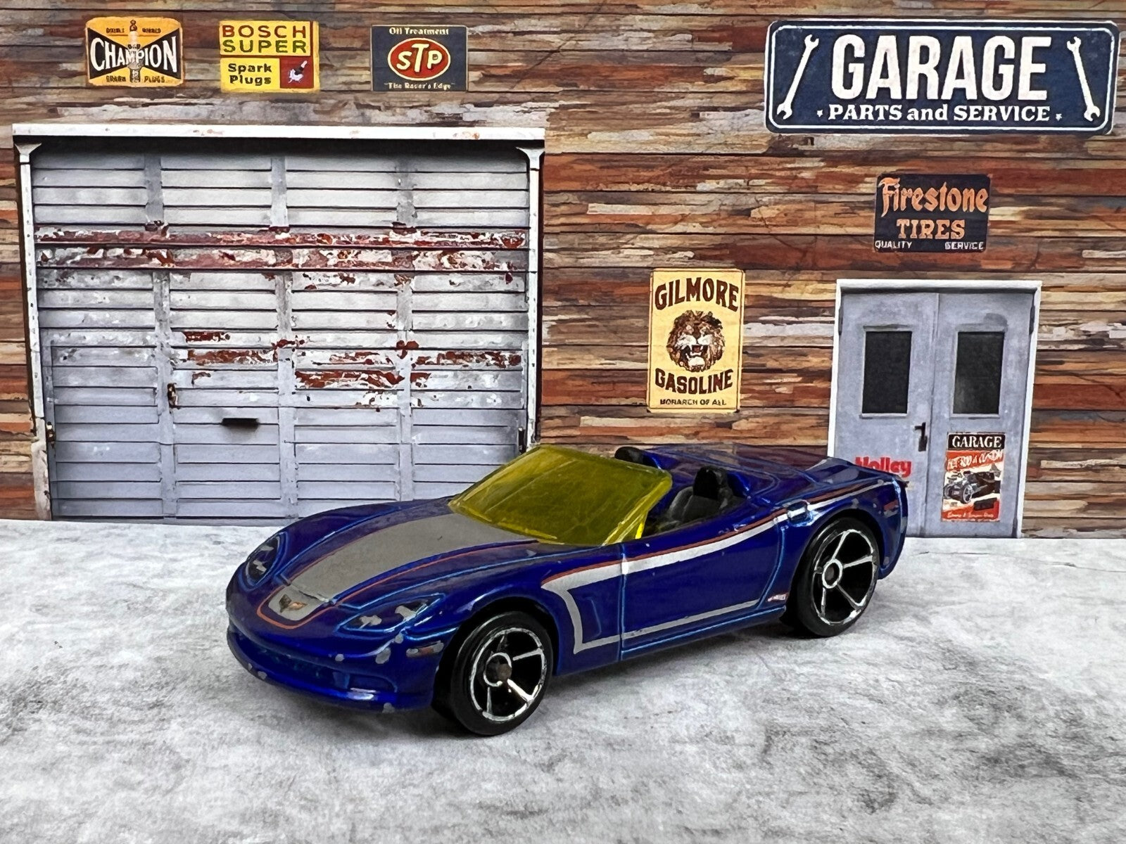 🔥🔥🔥HOT WHEELS Corvette C6 Convertible Blue Car Faster Than Ever C10🔥🔥🔥
