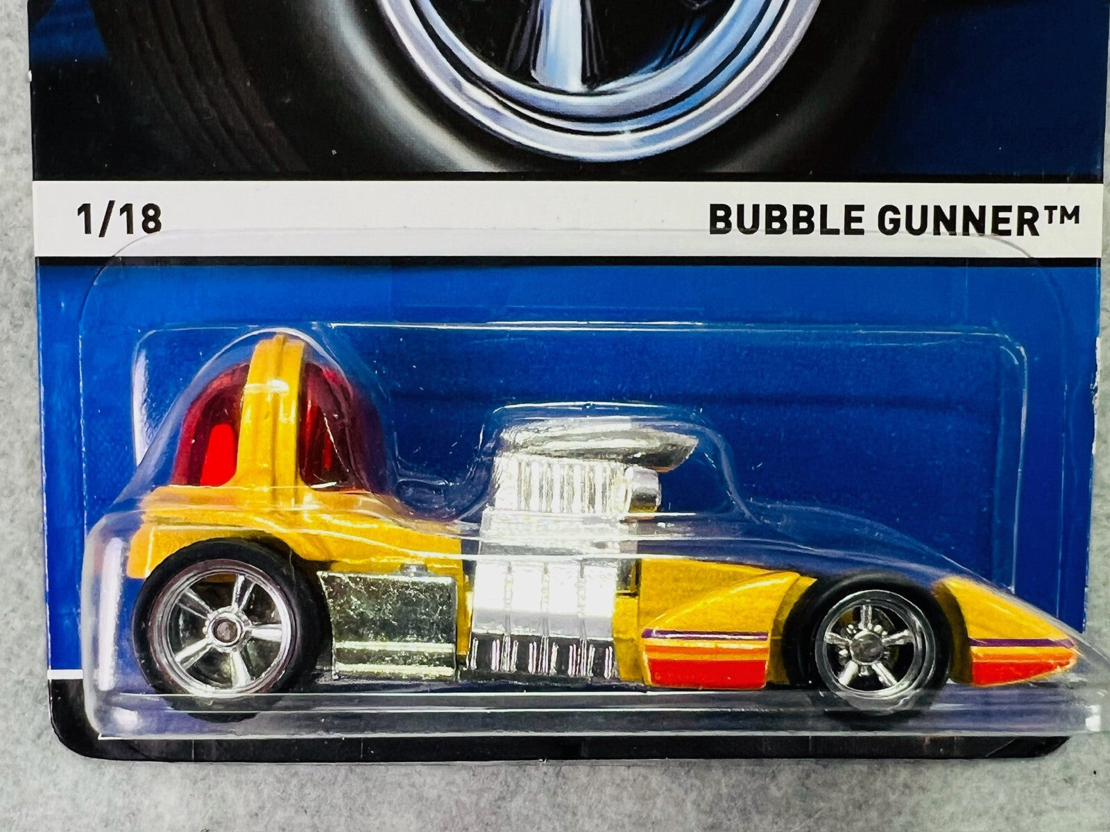 🇺🇸🇺🇸Hot Wheels Heritage Series Real Riders Bubble Gunner Yellow H27🇺🇸🇺🇸