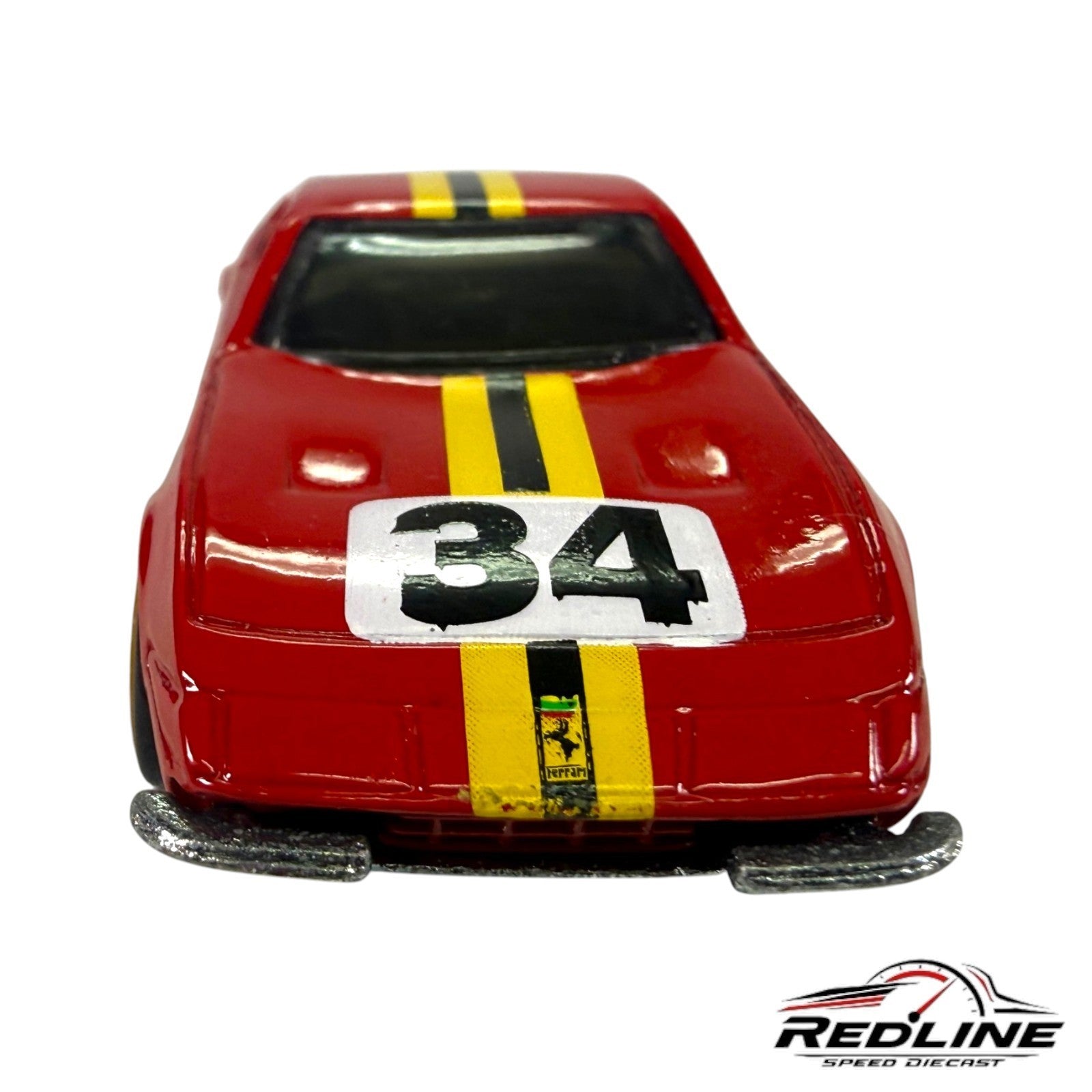 🇮🇹Hot Wheels Ferrari Racer 365 GTB4 Red/Yellow #34 C6🇮🇹