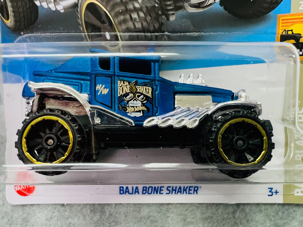🔥🔥Hot Wheels Blue Baja Bone Shaker #3, Hot Wheels Baja Blazers 2/10 H25🔥🔥