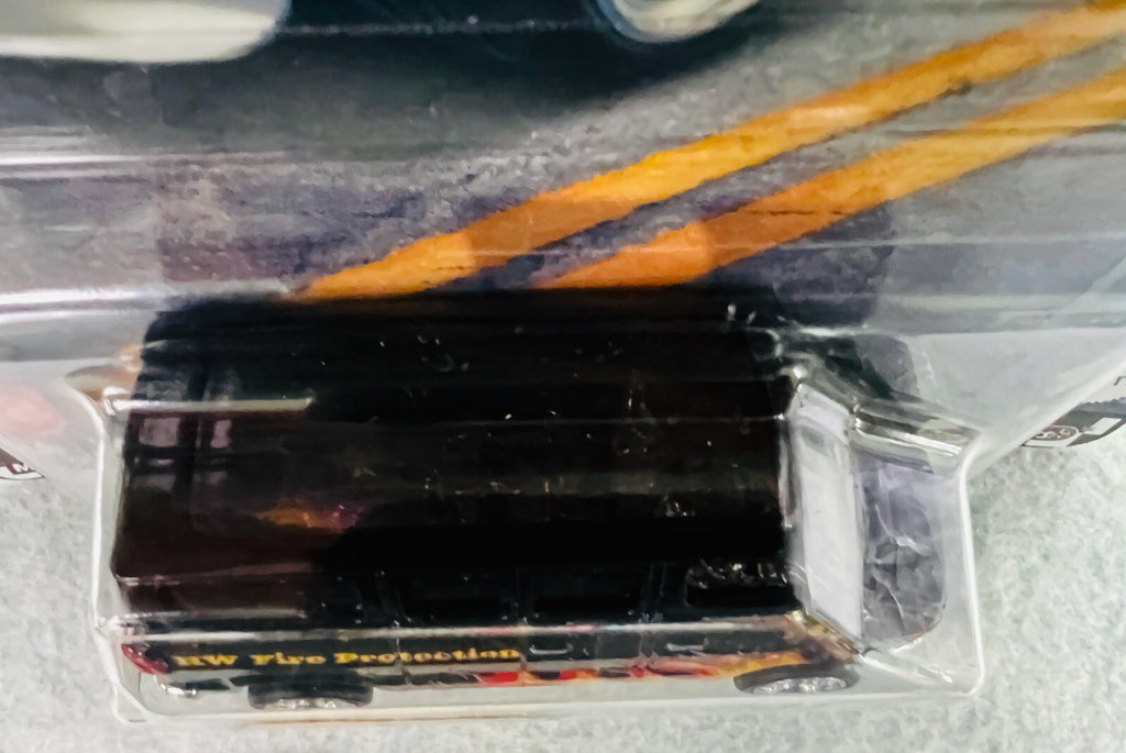 🔥🔥Hot Wheels Premium Boulevard Dodge Van Black with Flames Real Riders H32🔥🔥