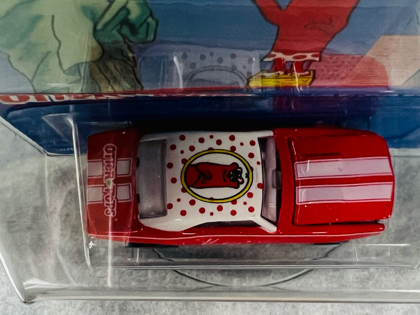 🇺🇸Hot Wheels Otters Pops 67 Camaro Kookie Red Camaro W/Protector H22🇺🇸