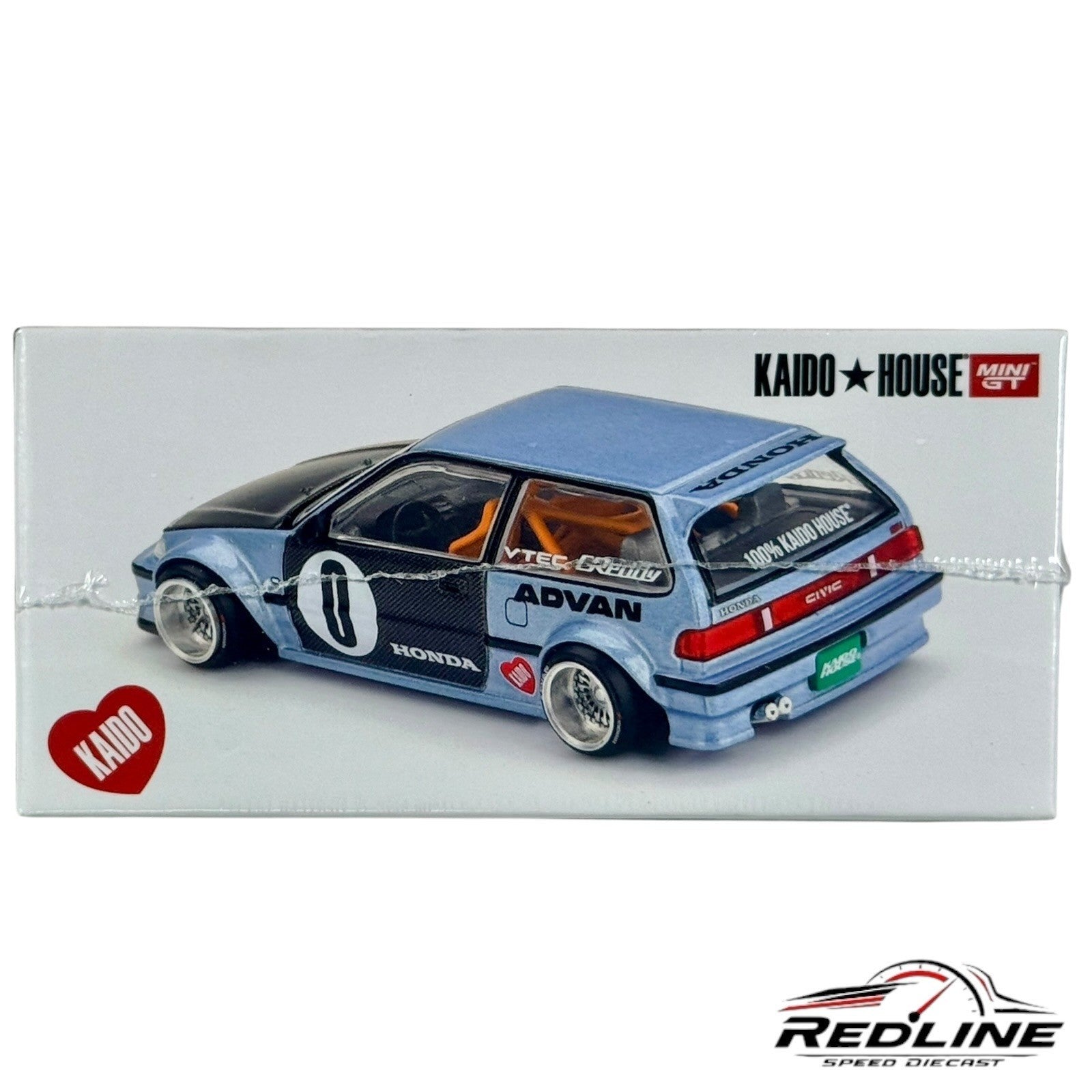 🎌Kaido House x Mini GT Honda Civic (EF)  Light Blue KHMG179 H3🎌