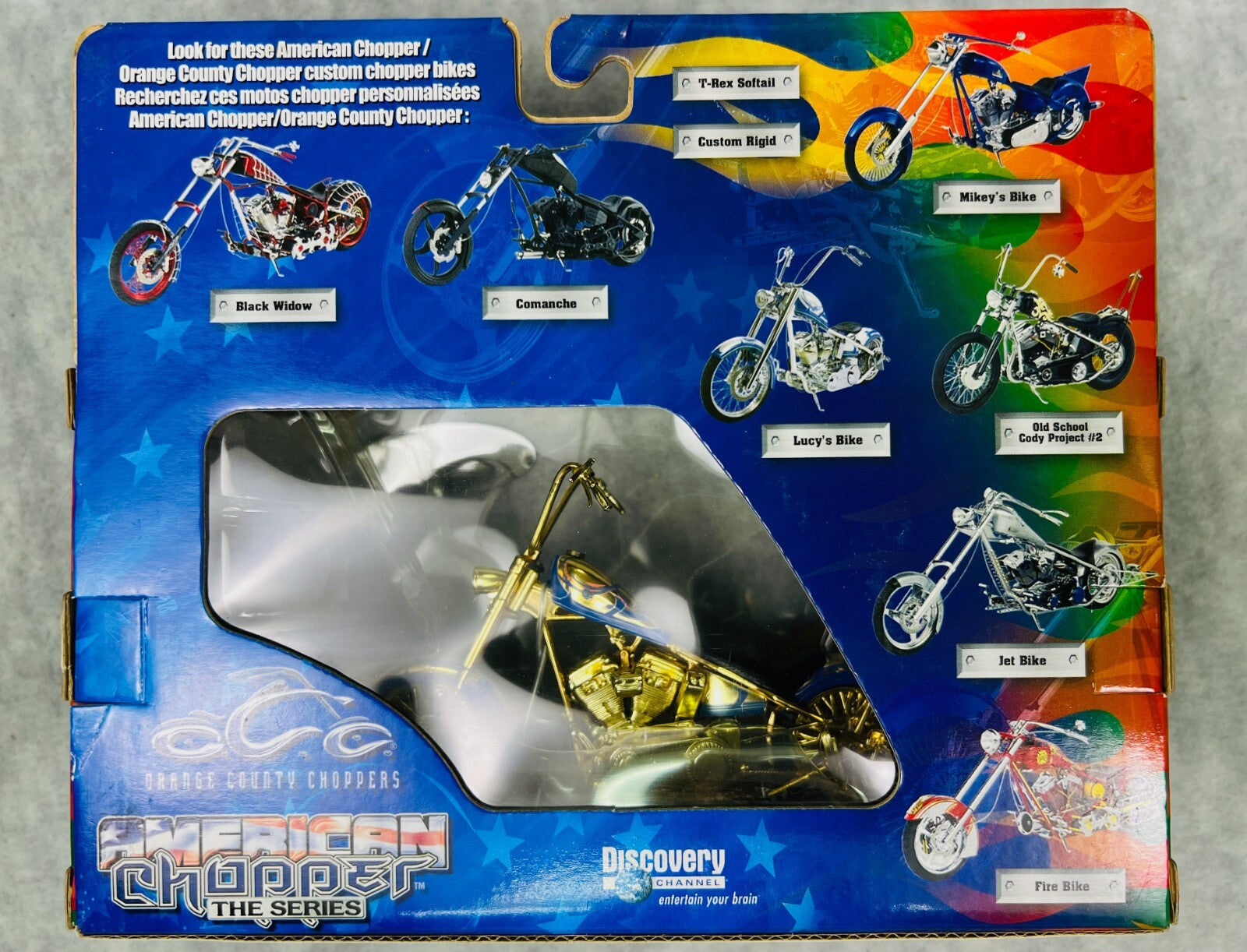🦅🦅Orange County American Choppers  Lucy's Bike Limited Edition GOLD 1:18 🦅🦅