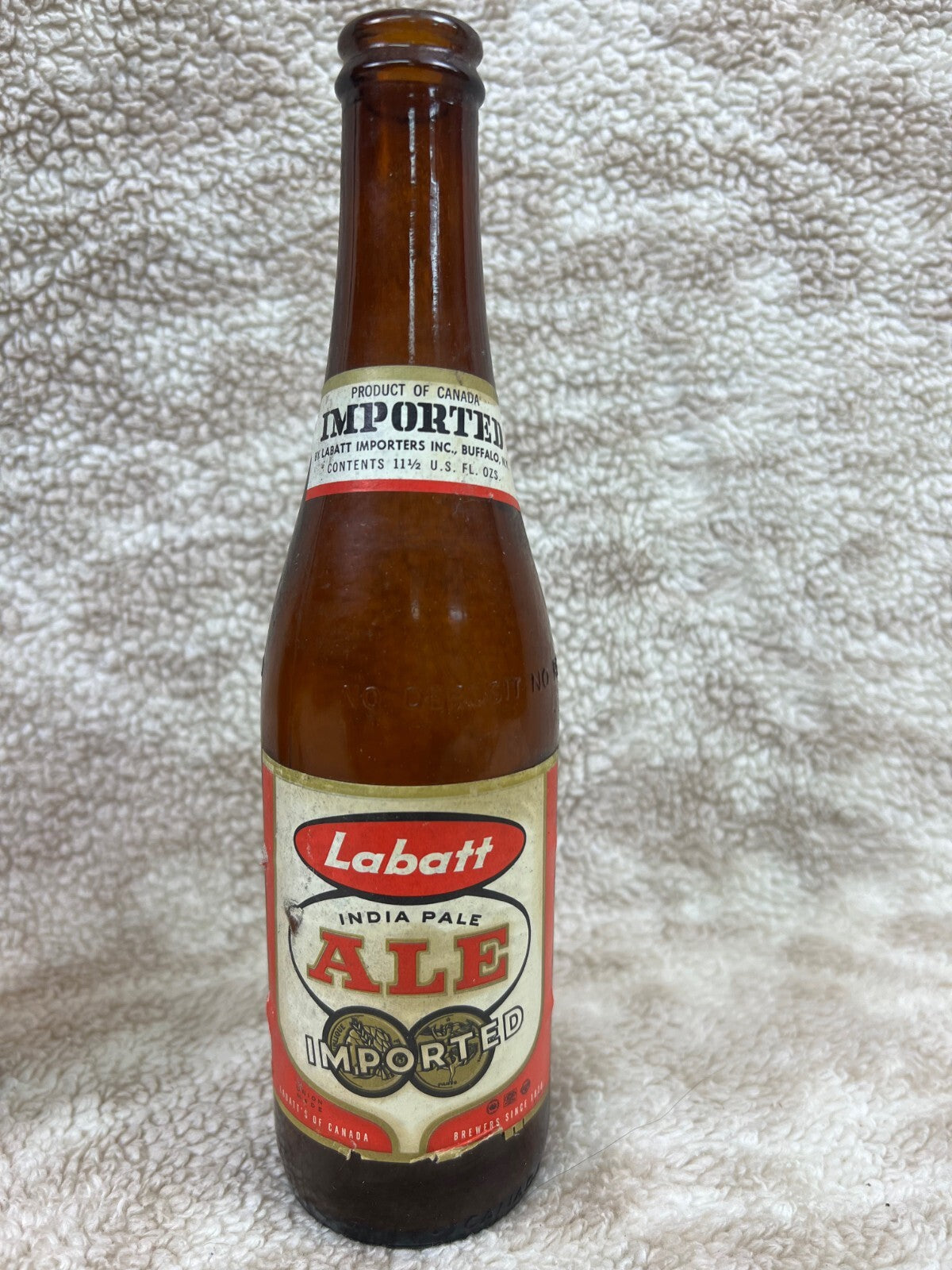 🇨🇦🇨🇦Vintage Labatt India Pale Ale Imported Beer Bottle Canada🇨🇦🇨🇦