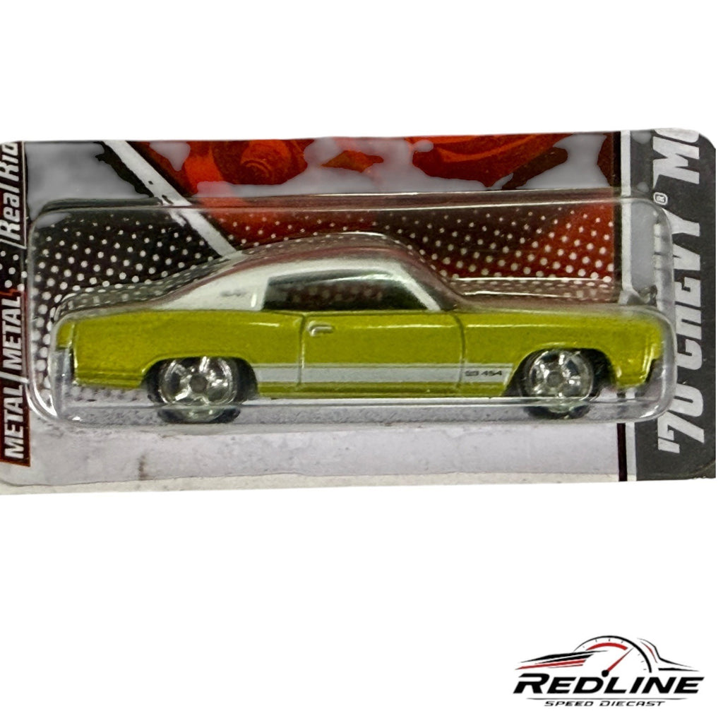 🇺🇸Hot Wheels Garage '70 Chevy Monte Carlo Green Real Riders H13🇺🇸