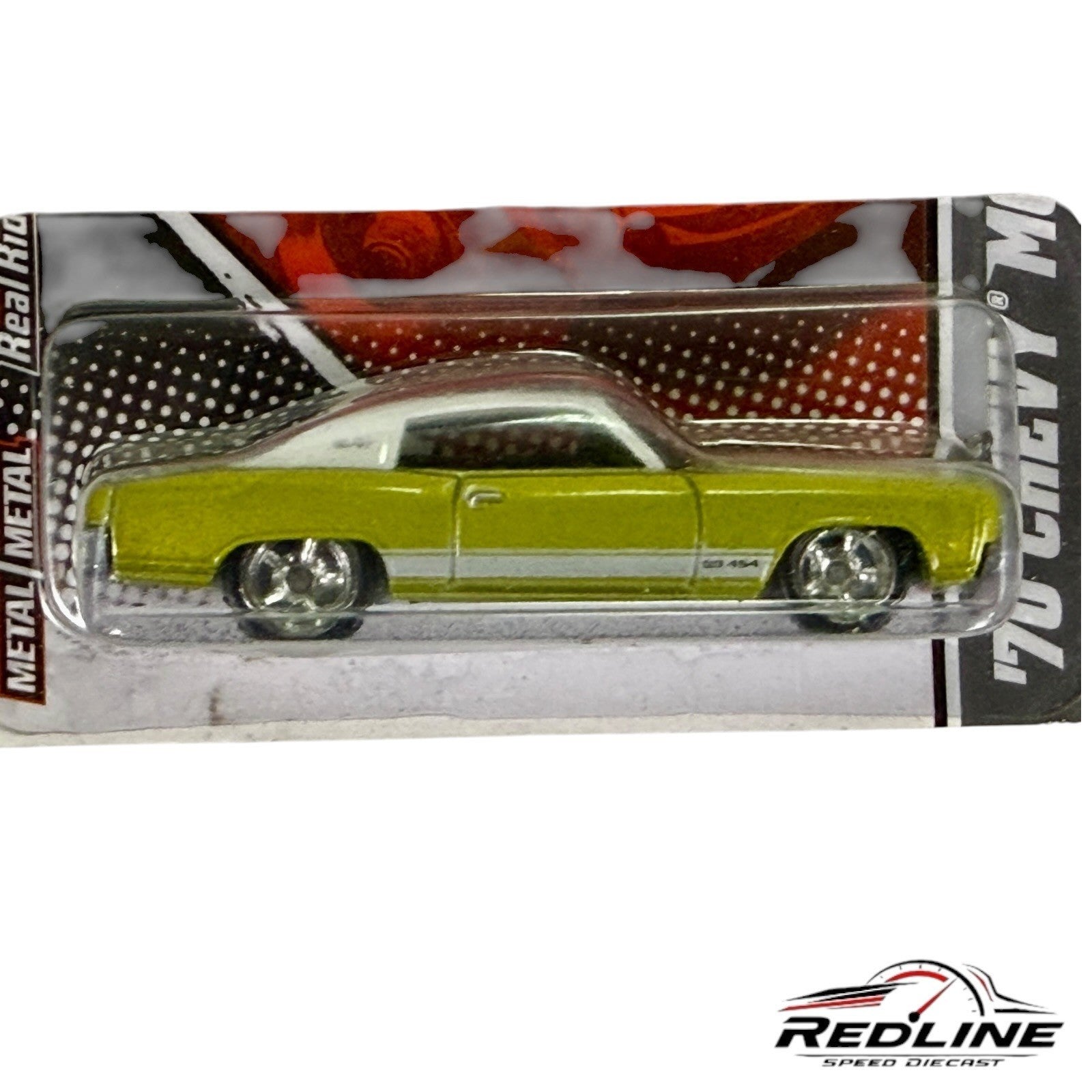 🇺🇸Hot Wheels Garage '70 Chevy Monte Carlo Green Real Riders H13🇺🇸