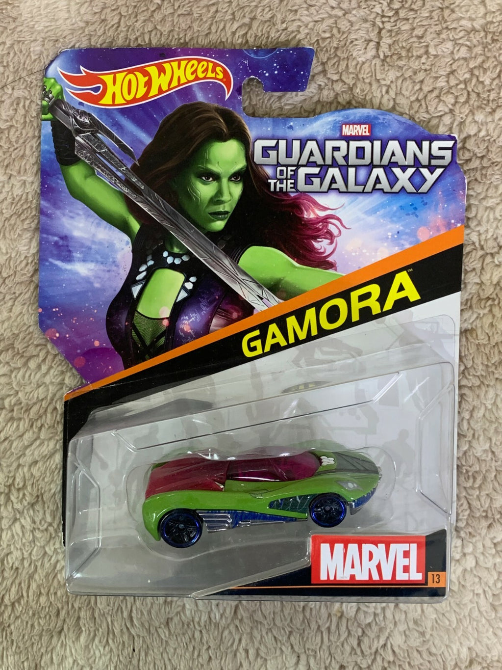 🔥🔥Hot Wheels Marvel Guardians of The Galaxy Vol. 2 Character Car Gamora H7🔥🔥