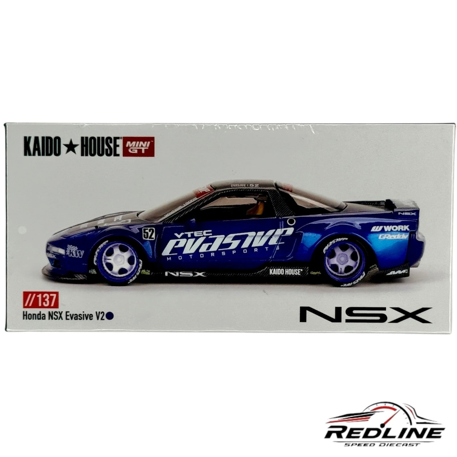 🎌🎌 Kaido House Blue HONDA NSX VTEC Evasive V2 SEALED 1:64 H3🎌🎌
