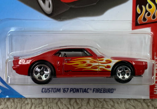 *****Hot Wheels 2018 #128/365 CUSTOM '67 PONTIAC FIREBIRD Red HW FLAMES HW05****