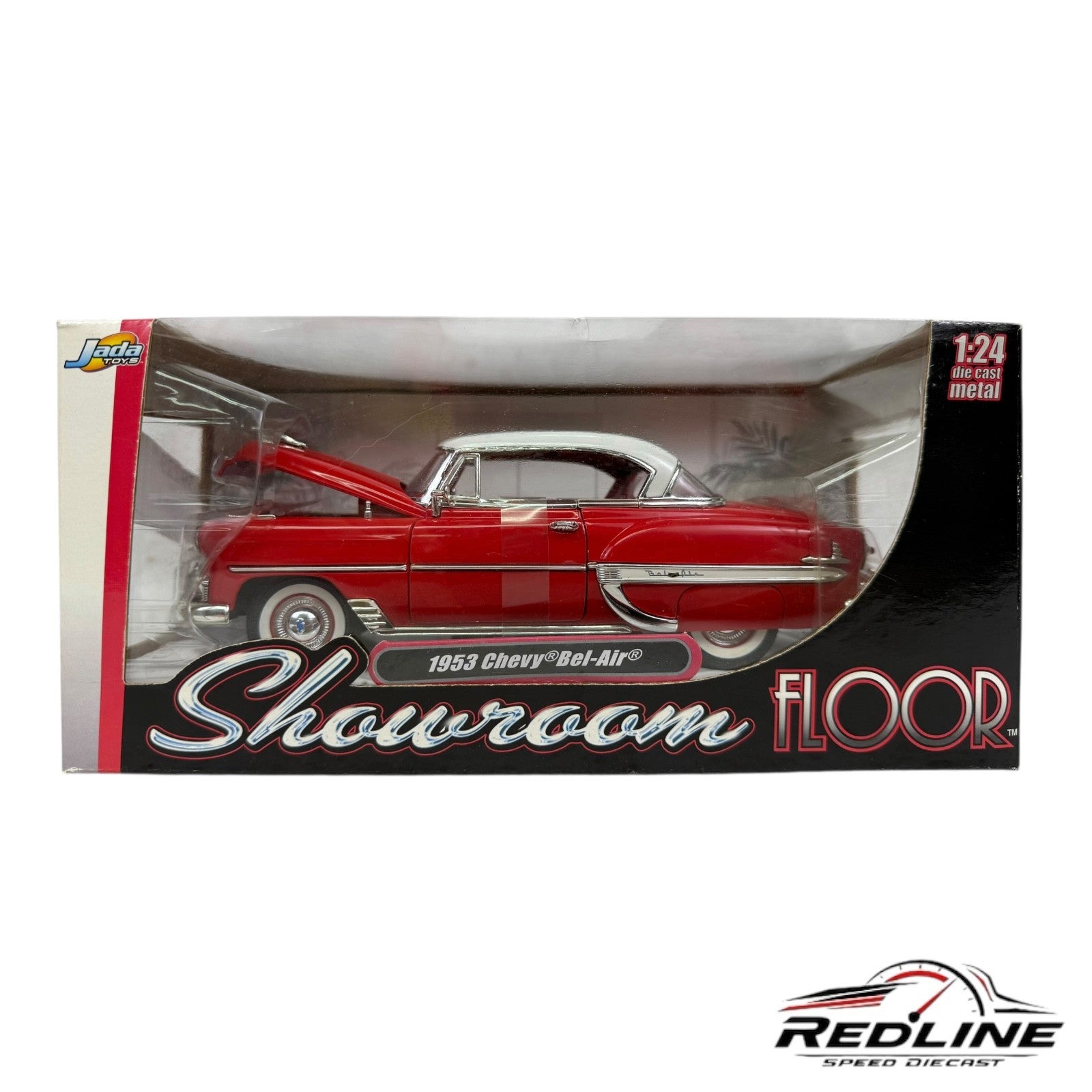 🇺🇸🇺🇸🇺🇸Jada Showroom Floor 1953 Chevy Bel-Air  Red 1:24 B1🇺🇸🇺🇸🇺🇸