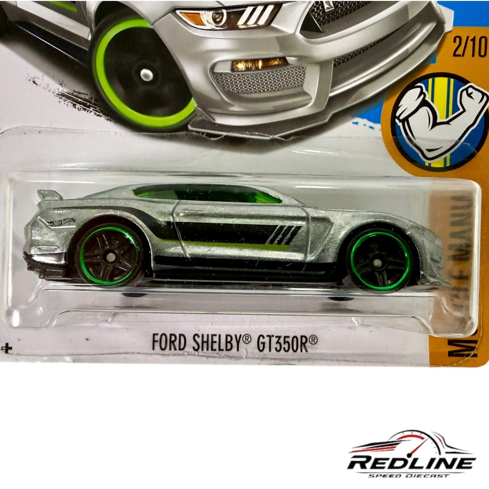 Hot Wheels Ford Shelby GT350R Mustang ZAMAC Walmart Muscle Mania H6