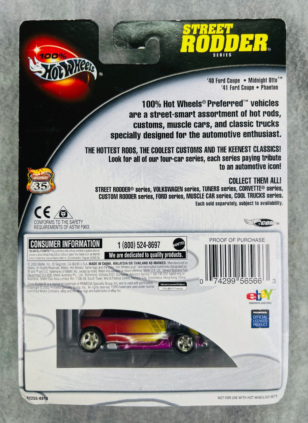 🔥🔥100% Hot Wheels Street Rodder Series Phaeton #4/4 Purple Fade H33🔥🔥