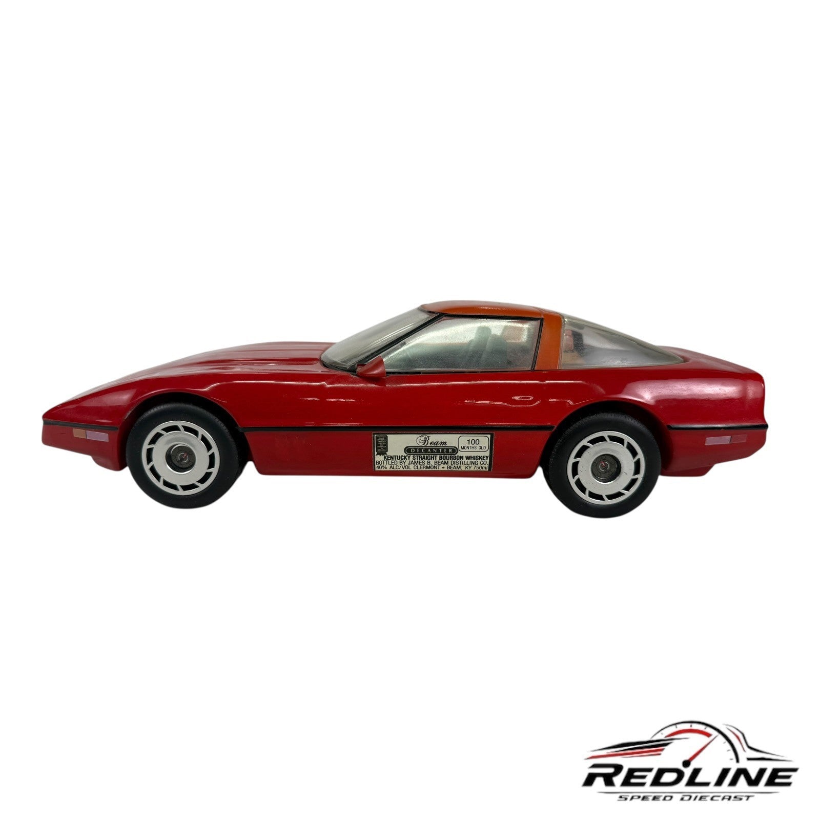 🇺🇸Vintage JIM BEAM 1984 Red Corvette Decanter EMPTY 🇺🇸