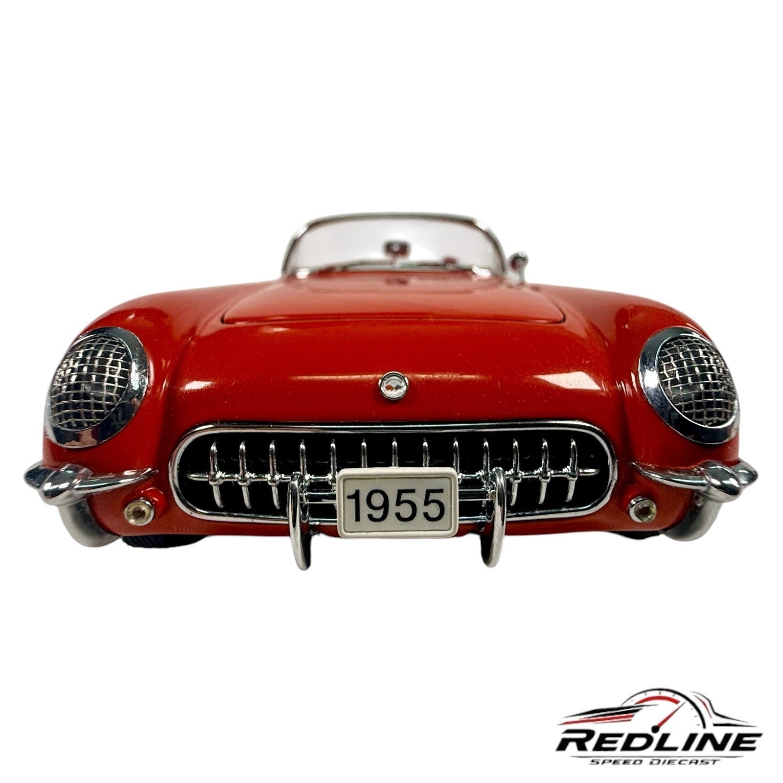 🇺🇸Danbury Mint Limited Edition 1955 Chevrolet Corvette Red 1:24 C2🇺🇸