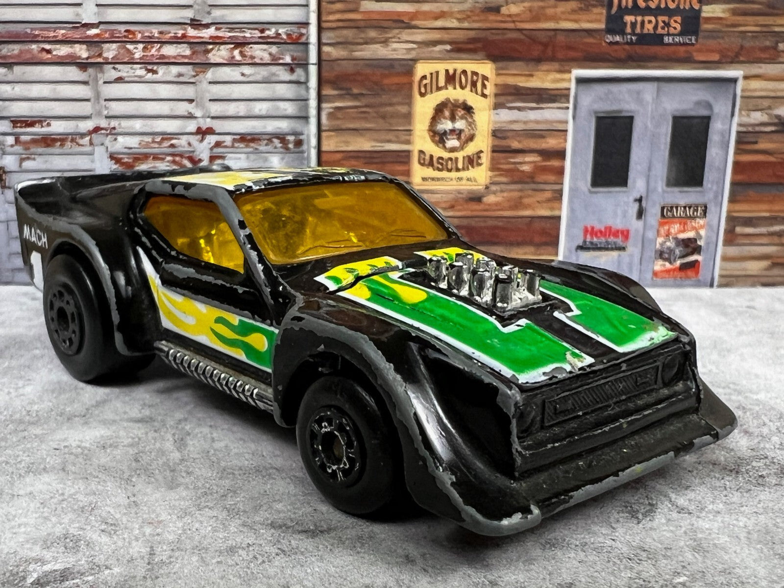 🐎🐎🐎Matchbox IMSA Mustang in Black Green Yellow, 1983 C15🐎🐎🐎