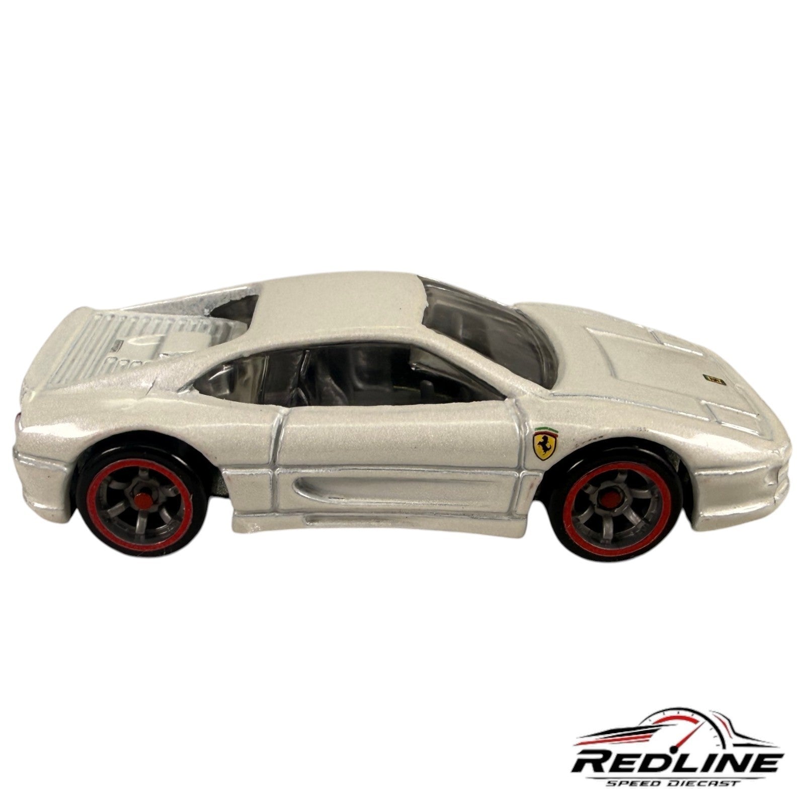 🇮🇹🇮🇹Hot Wheels Ferrari Racer F355 BERLINETTA White 1:64 LOOSE C6🇮🇹🇮🇹