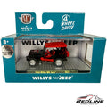 🎌🎌M2 Machines 1944 Willys MB Jeep Chase Red/Black Sealed 1:64 H15🎌🎌