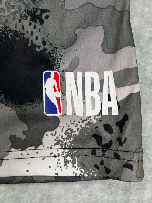 NBA Camouflage Shorts Size Medium (32-34” Waist) Camo Gray Drawstring Shorts
