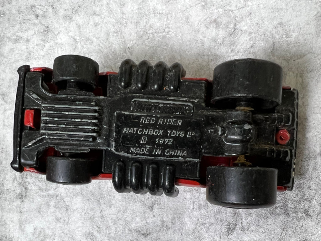 🇺🇸🇺🇸🇺🇸Vintage Matchbox 1972 Red Rider Superfast Hot Rod C16🇺🇸🇺🇸🇺🇸