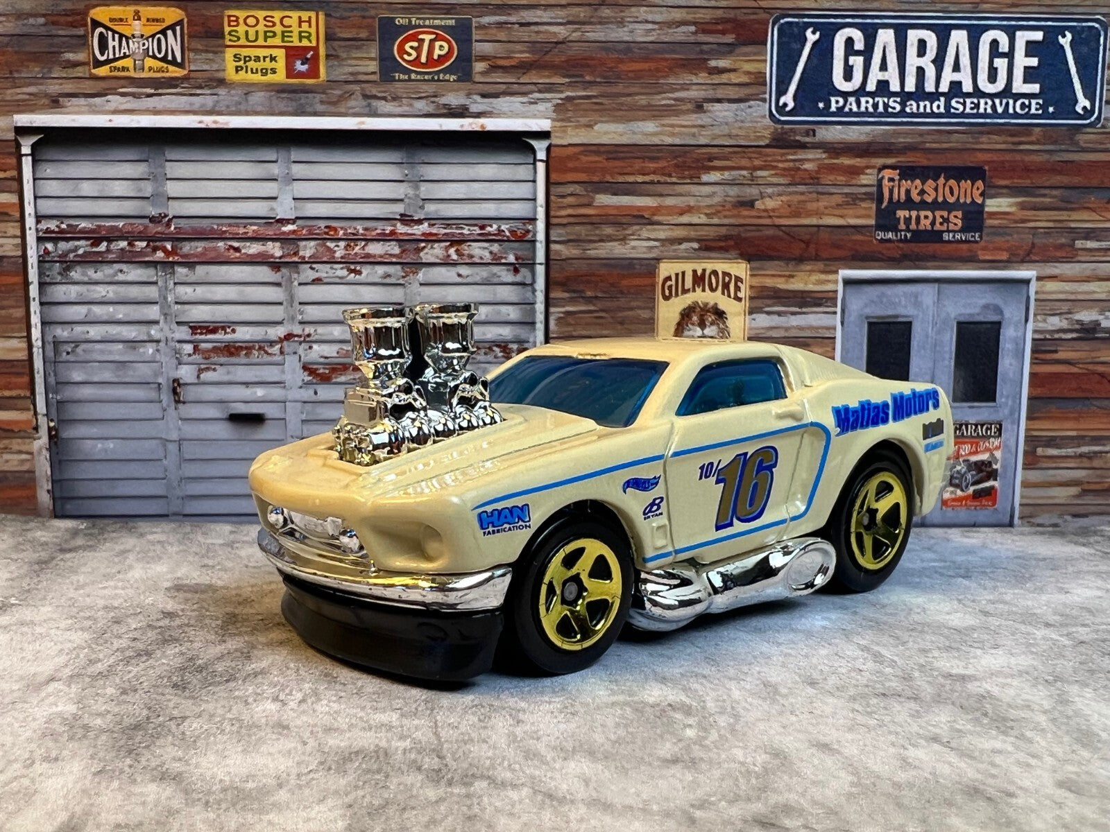 🐎🐎🐎Hot Wheels Tooned '68 Mustang Matias Motors C7🐎🐎🐎