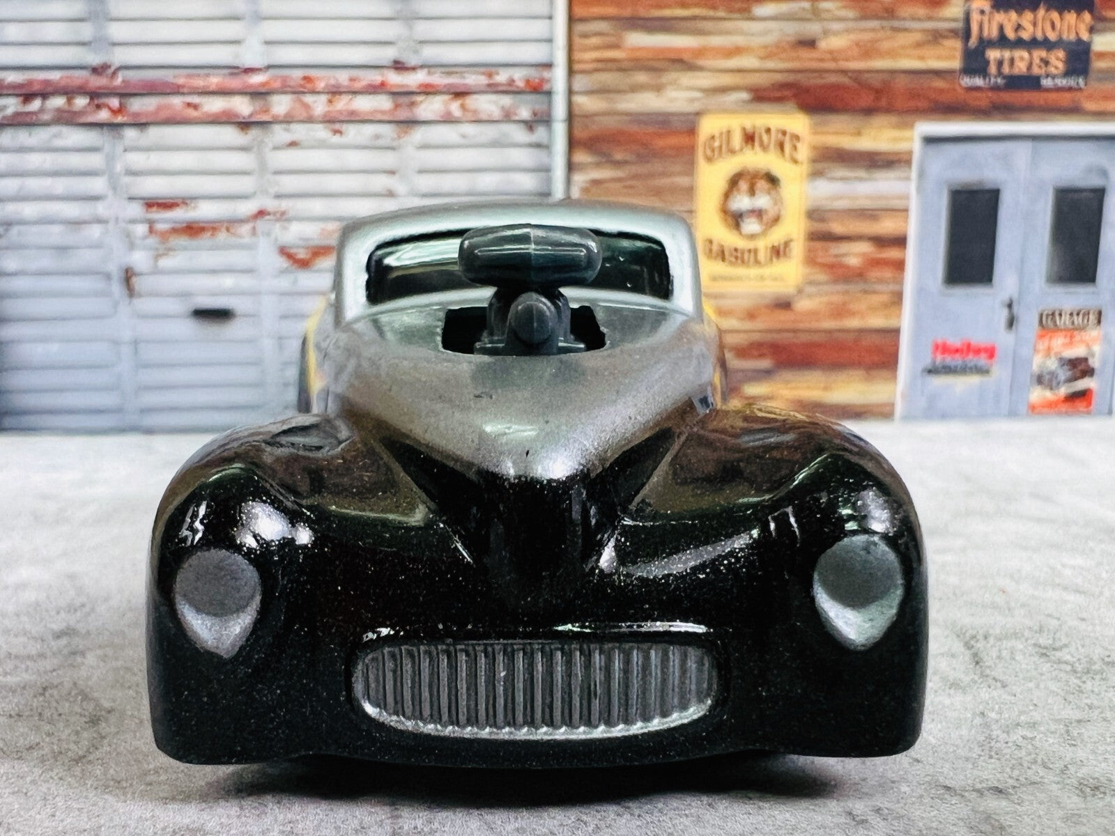 🏁🏁Hot Wheels Phil's Garage '41 Pro Mod Nitro Willys Real Riders C4🏁🏁