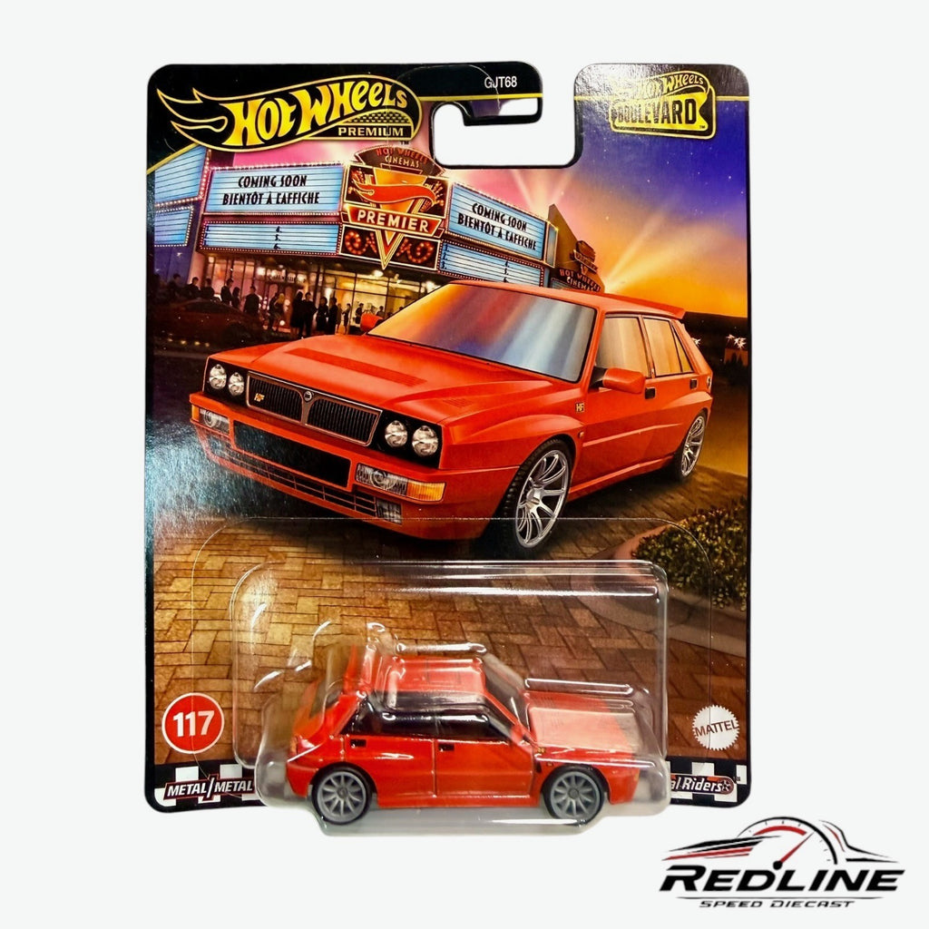 🔥Hot Wheels Premium Boulevard Lancia Delta Integrale RED H17🔥