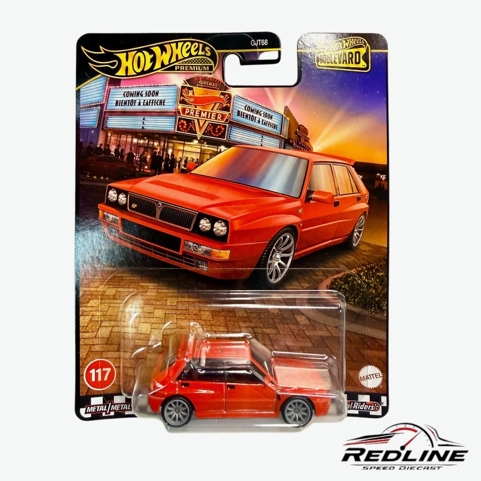 🔥Hot Wheels Premium Boulevard Lancia Delta Integrale RED H17🔥