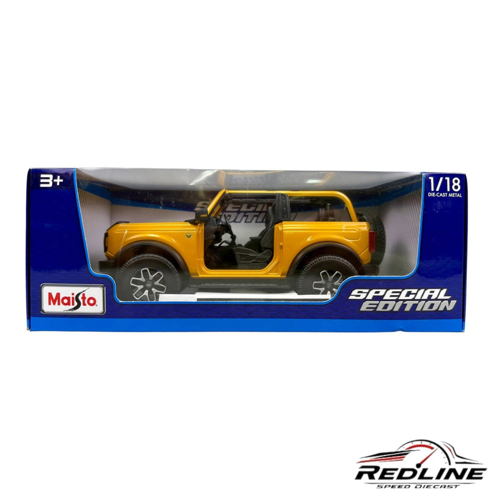 🇺🇸🇺🇸Maisto Special Edition 2021 Ford Bronco Badlands Orange 1:18🇺🇸🇺🇸