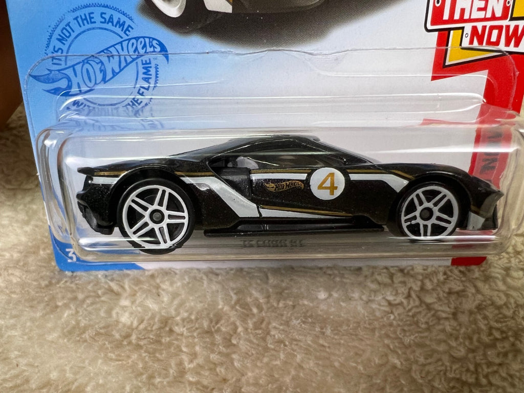 🔥🔥🔥🇺🇸Hot Wheels Then And Now Series #164 '17 Ford GT Black HW18🇺🇸🔥🔥🔥