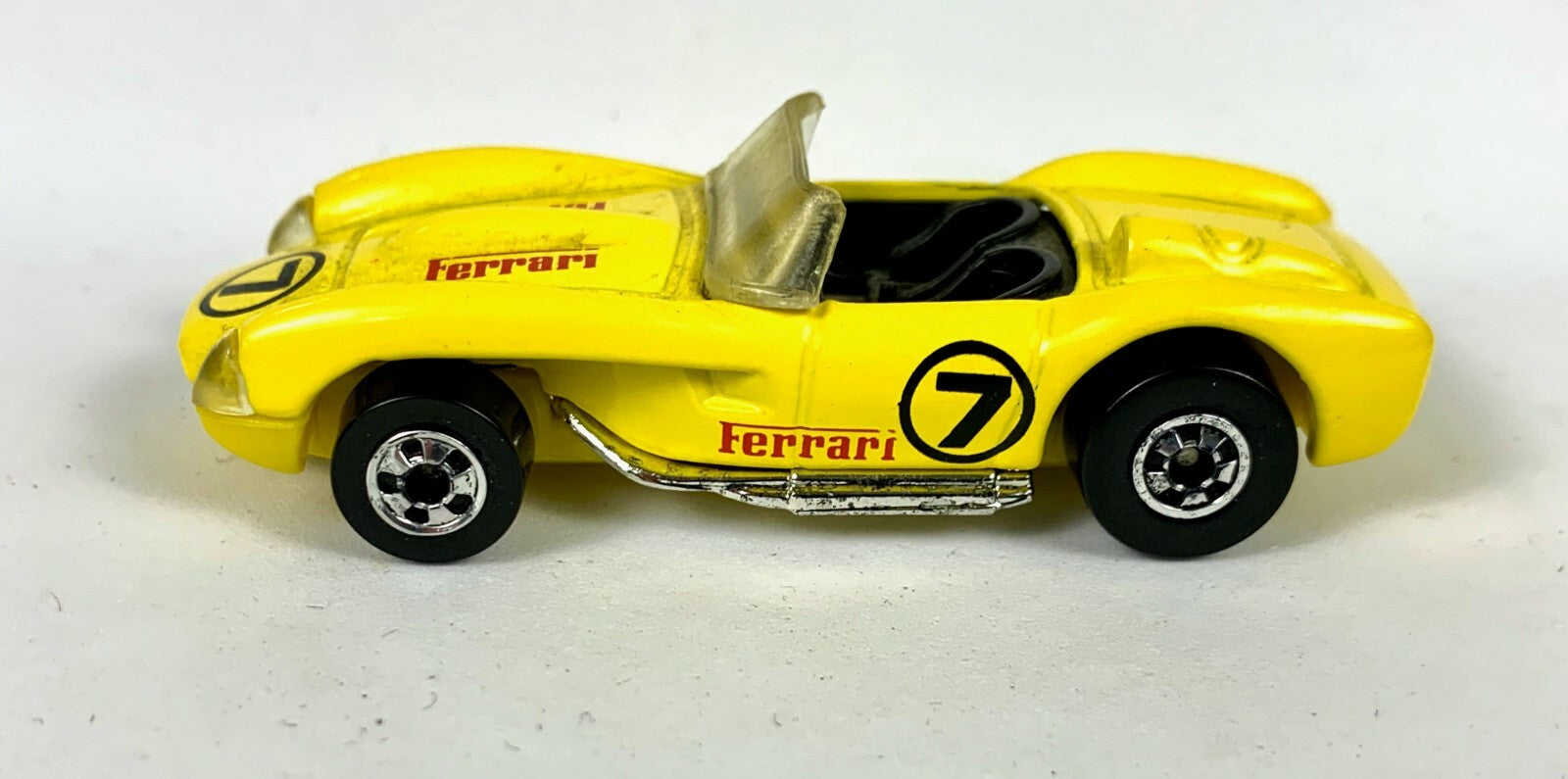 🔥🔥🔥🔥HOT WHEELS FERRARI 250 YELLOW LOOSE MADE IN MALAYSIA 1990 MATTEL🔥🔥🔥🔥