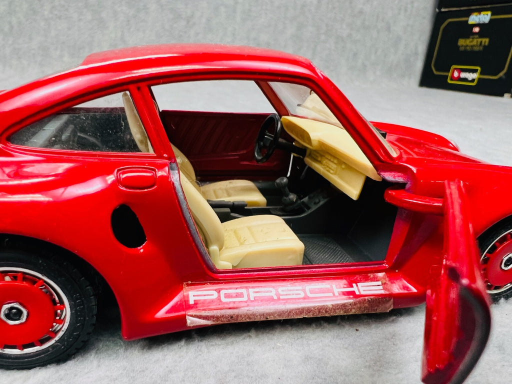 🇩🇪🇩🇪🇩🇪Bburago Porsche 959 Red 1:24 Scale Die Cast No Box🇩🇪🇩🇪🇩🇪