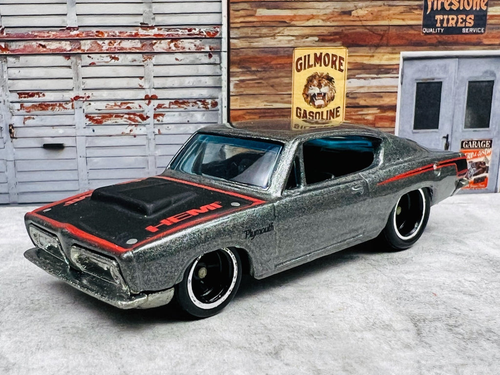 🇺🇸🇺🇸🇺🇸Hot Wheels Plymouth HEMI Cuda Chase Real Riders C4🇺🇸🇺🇸🇺🇸