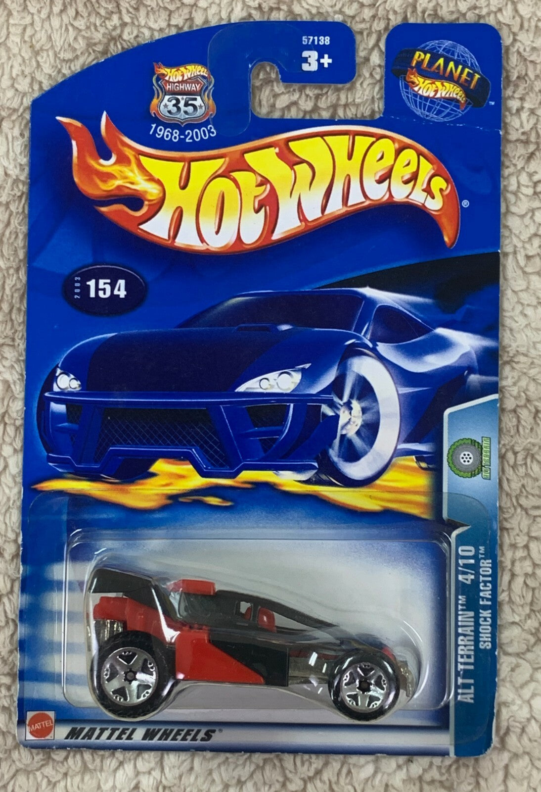 UNOPENED 2003 HOT WHEELS Alt Terrain Shock Factor - Planet Hot Wheels # 4  HW05