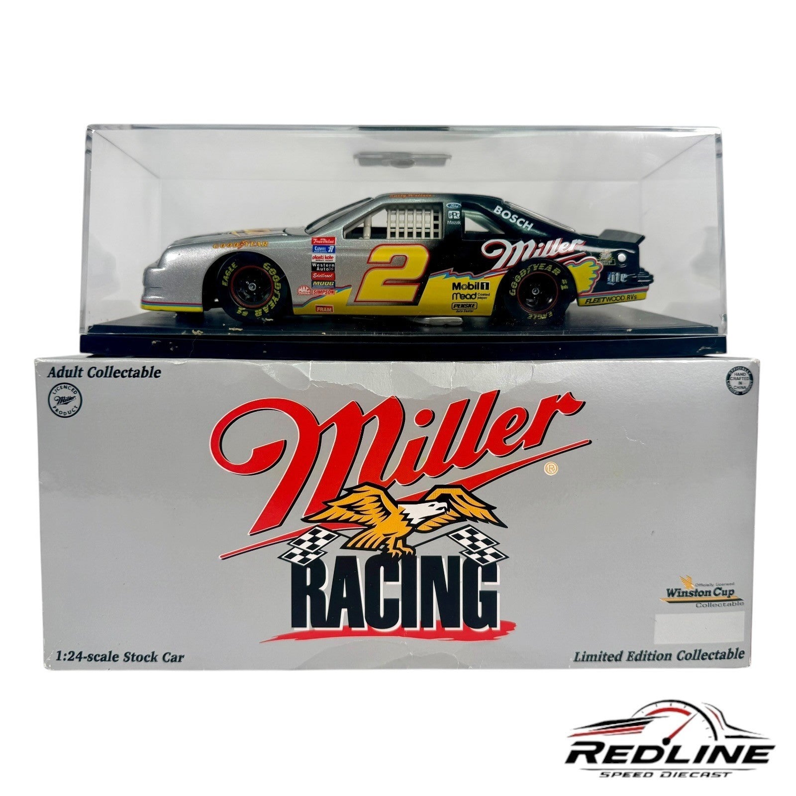 🏁Action 1996 Rusty Wallace Miller 25 Years in Racing Anniversary 1:24 C3🏁