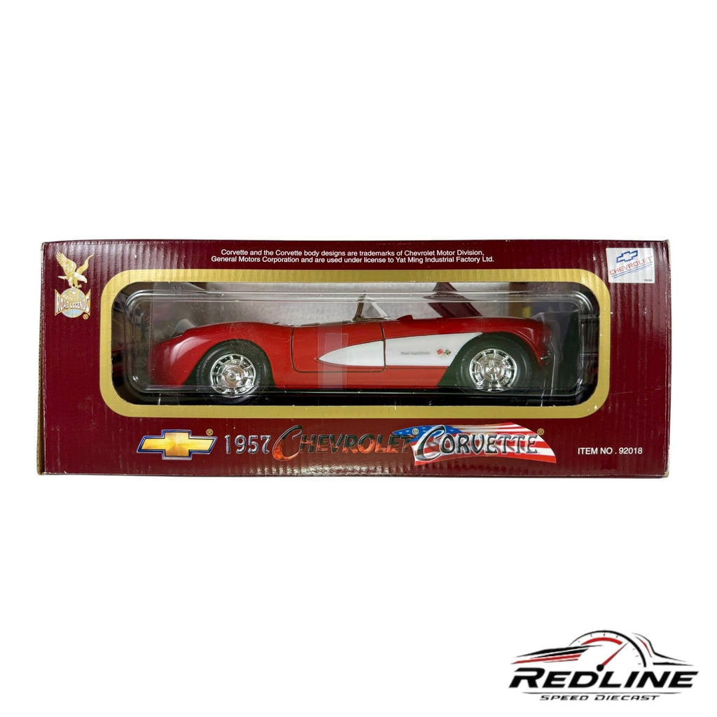 🇺🇸🇺🇸Road Legends 1957 Red Chevrolet Corvette 1:18 Red🇺🇸🇺🇸
