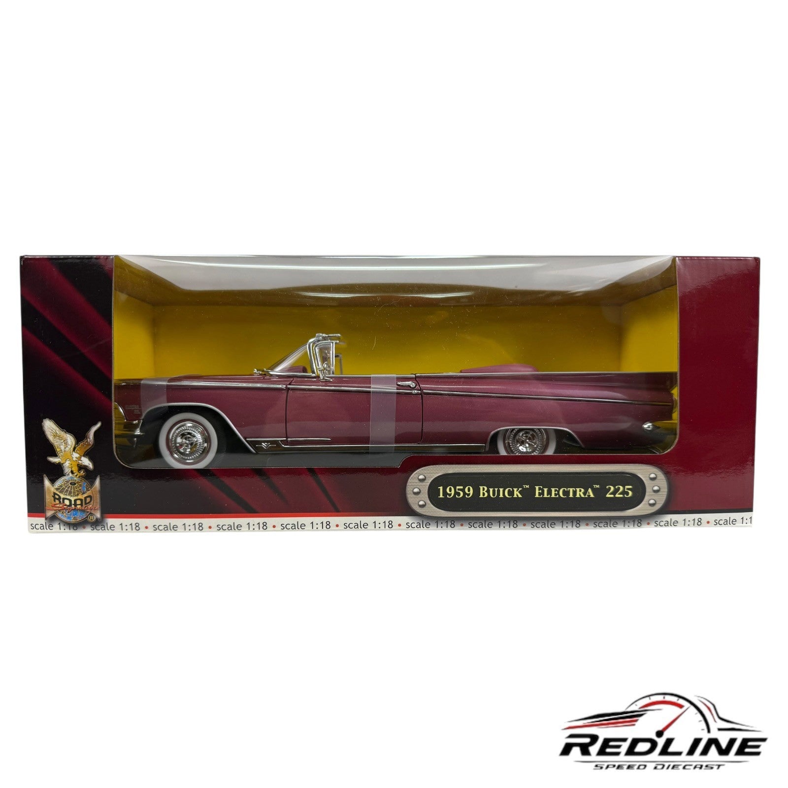 🇺🇸Road Signature 1959 Buick Electra 225 Deluxe Edition 1:18 B3🇺🇸
