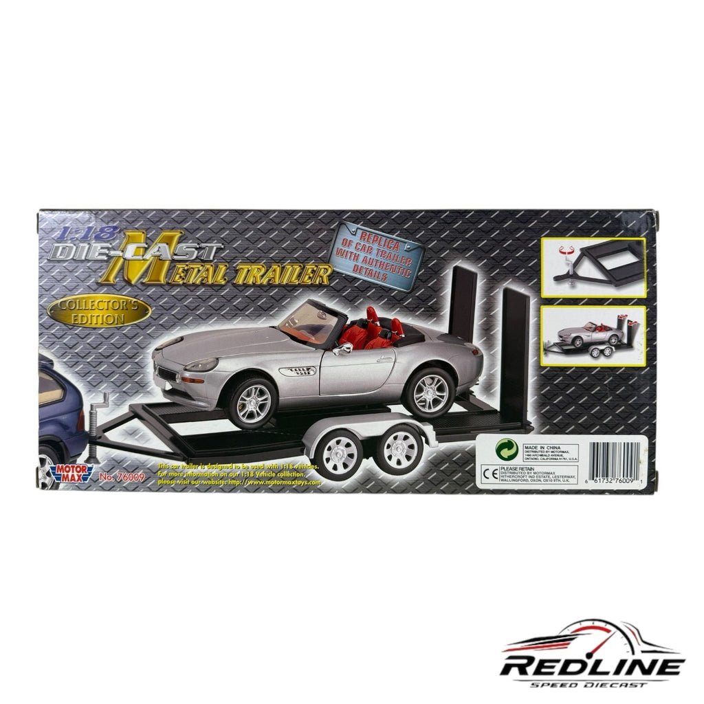 🏁🏁🏁Motor Max Metal Trailer Model #76009  1:18 C1🏁🏁🏁
