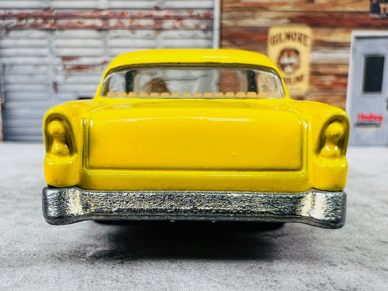 🇺🇸Hot Wheels Larrys Garage '56 Chevy Bel Air Black Yellow Loose C20🇺🇸