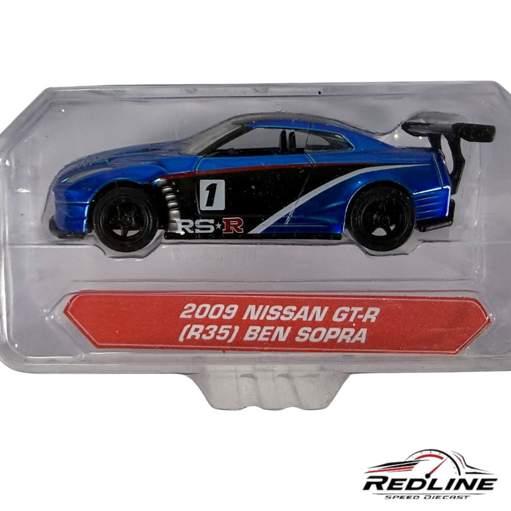 🎌Jada JDM Tuners 2009 Nissan GT-R (R35) Ben Sopra Blue Die-Cast 1:64 H26🎌