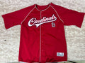 ⚾️⚾️⚾️True Fan MLB St Louis Cardinals Mens Size LG Red Short Sleeve Jersey⚾️⚾️⚾️